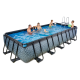 EXIT SWIMMING POOL STONE 540X250X100CM WITH FILTER PUMP - GREY