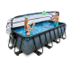 EXIT SWIMMING POOL STONE 4X2X1M WITH DOME & SAND FILTER PUMP - GREY!