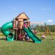 CEDAR COVE PLAY SET WITH SWINGS, SLIDES AND CLIMBING WALL