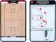 P2I DOUBLE-SIDED DRY-ERASE BASKETBALL COACH BOARD