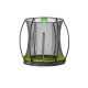 EXIT SILHOUETTE GROUND TRAMPOLINE ø183CM WITH SAFETY NET LIME GREEN