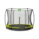 EXIT SILHOUETTE GROUND TRAMPOLINE ø244CM WITH SAFETY NET LIME GREEN