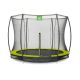 EXIT SILHOUETTE GROUND TRAMPOLINE ø305CM WITH SAFETY NET LIME GREEN