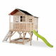 EXIT LOFT 550 WOODEN PLAYHOUSE NATURAL - with sandpit