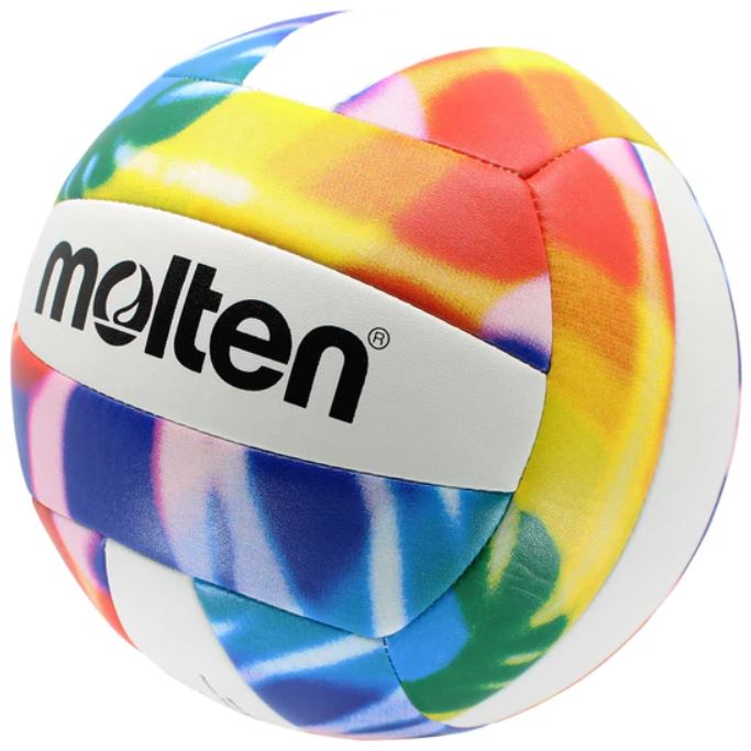 iOI Molten palla da beach volley multicolore pink/blau/rot misura 5 